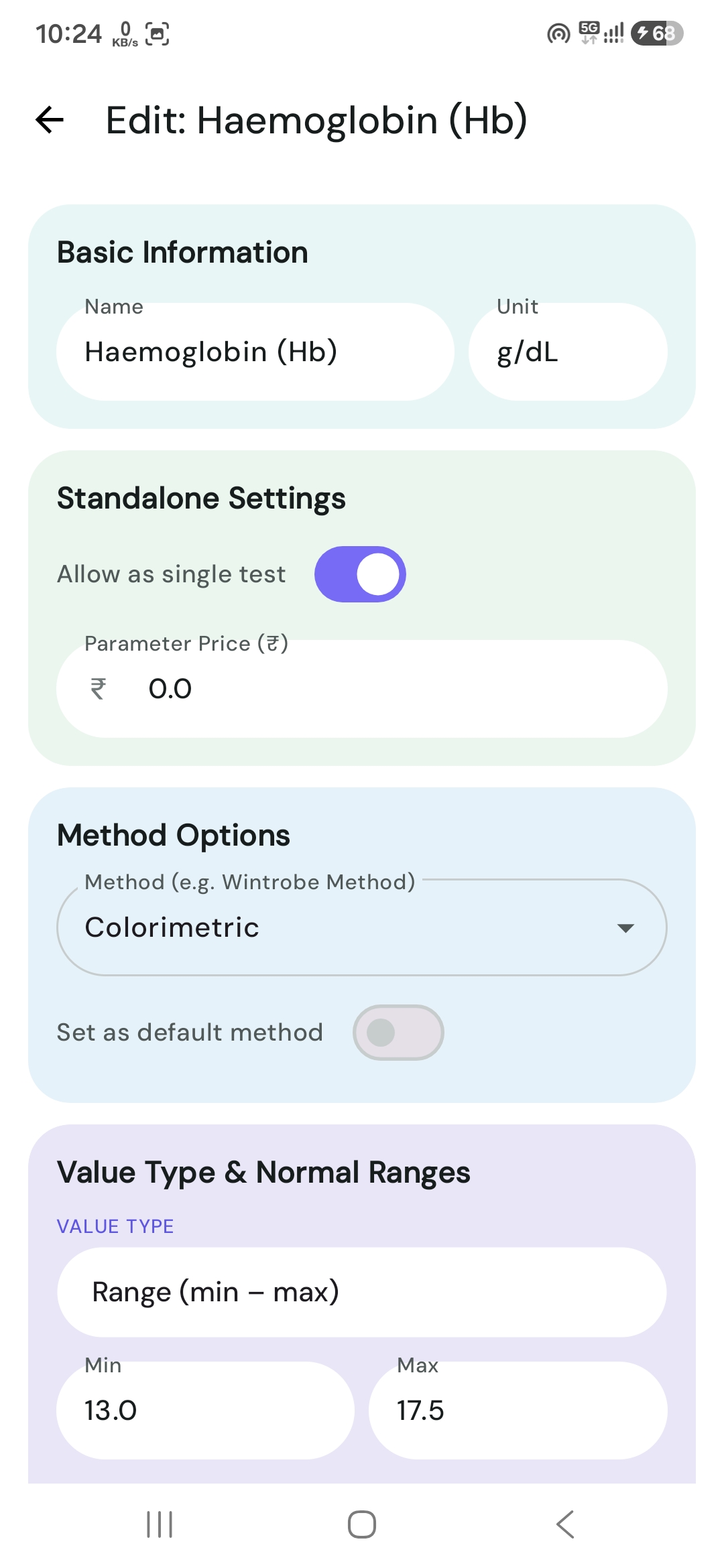 PathLab Pro Parameter Editor
