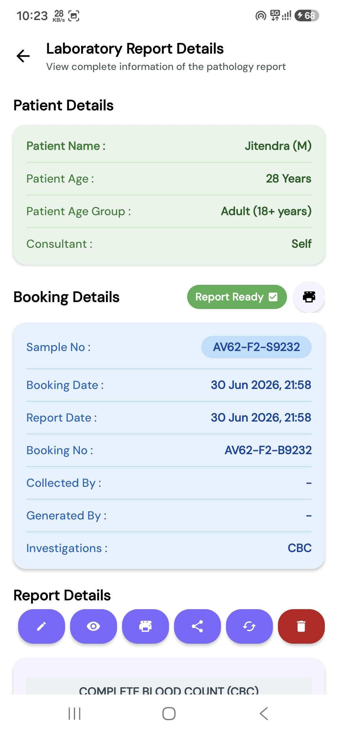PathLab Pro Report Details